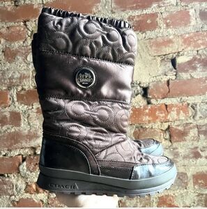 Coach Women’s Chocolate Brown Drexel Snow Boots
